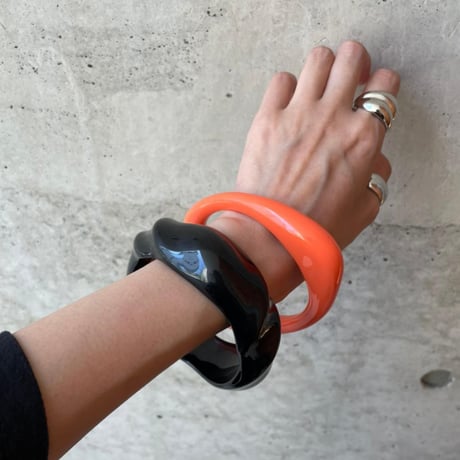 Acrylic henkei Bangle（ORANGE）/ 2106-BR067
