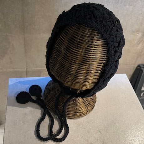 2504HW0083(S) / Crochet Knit cap（Black）