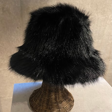 2501HW0070(S)/ Volume fur hat #3（Black）