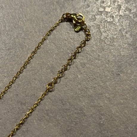 2512NC0375/ Stone Flower  chain  necklace（Gold）