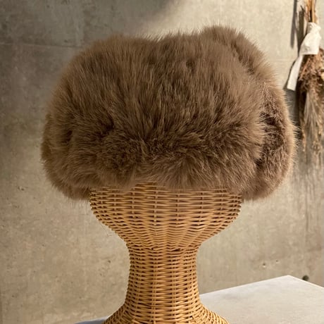 2510KC130104(S) / 2way volume flight fur cap（Brown）