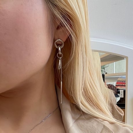 2503PR0752 / Connect Drop charm Pierce（Silver）