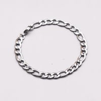 Figaro link chain Bracelet（Silver）/ 2109_BR108