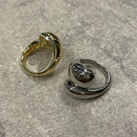 2402RG0391 / Cross drop ring（L / Silver）
