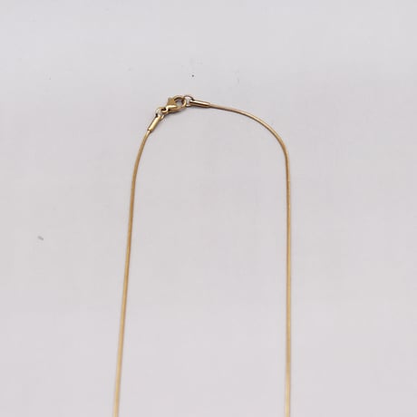 Snake Chain Simple Thin Necklace（Gold / 55cm）/ 2109-NC102
