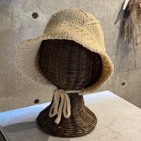 2503HW0079(S) / Wired Knit Bucket Bonnet（Beige）