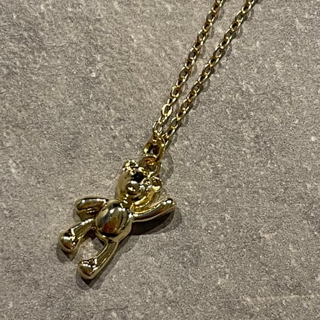 2502NC0287 / Teddy bear motif Necklace（Gold）