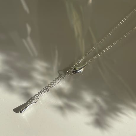 2311NC0213 / Double drop chain Necklace（Silver）