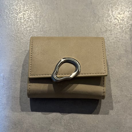 2509GS040(S)/ Point Tri-fold Wallet（Beige)