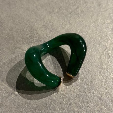 2504EC019 /  color wave Ear Cuff（Green）