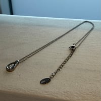 2605NC0391 / Drop stone Necklace（Silver）