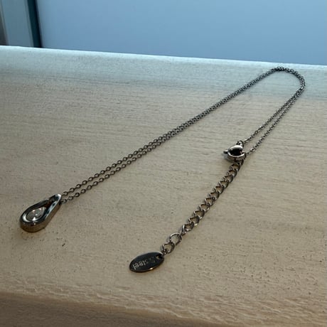 2605NC0391 / Drop stone Necklace（Silver）