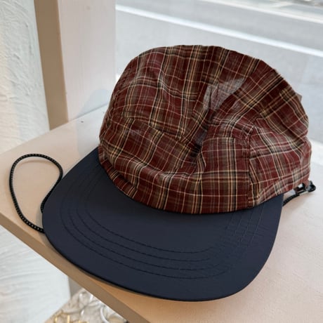 2504HW0087(S) / 2Way cotton check cap（RedCK）