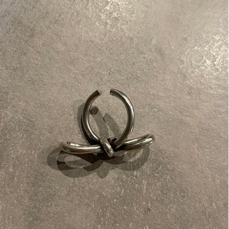 2306RG0295 / Creative Bowknot ring （Silver）