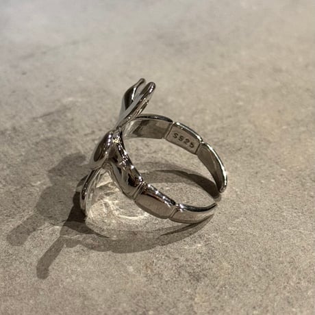2411RG0546 / Big flower design ring（Silver）
