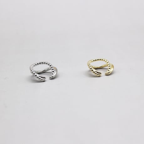 Metal Geometry Double Line  Earcuff （Gold） / EC076