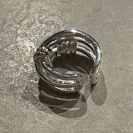2410RG0534 / Many ring cross line ring（Silver）