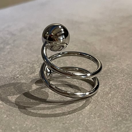 2505RG0625 / Spiral line ball ring（Silver）