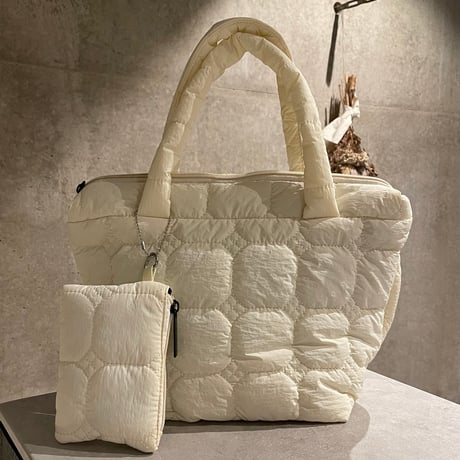 2411BG018(S)/ Quilting pouch set bag（White）