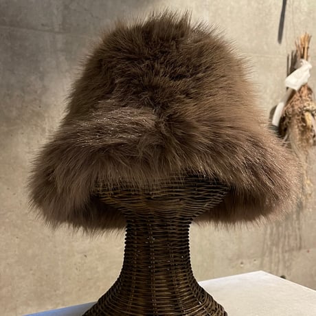 2501HW0070(S)/ Volume fur hat #3（Brown）