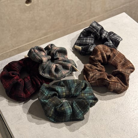 2511HA0076（S）/ Check Hair rubber（Green)