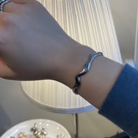 2502BR0069 / Craft wave bangle（Silver）