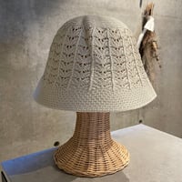 2606HW067(S) / Simple crochet Hat（Ivory）