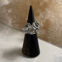 2403RG0417 / Twist metal irregular ring（Silver）