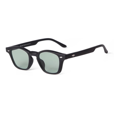 【 Legit Eyewear 】Sunglasses En'yū (Matt Black/Green)