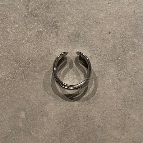 2311RG0329 / Simple triple twist line ring（Silver）