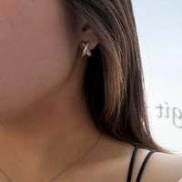 2604PR0845 / Round cross pierce（Silver）