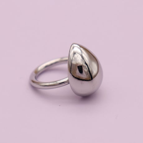 Rounded teardrop Ring（Silver） /   2105_RG040