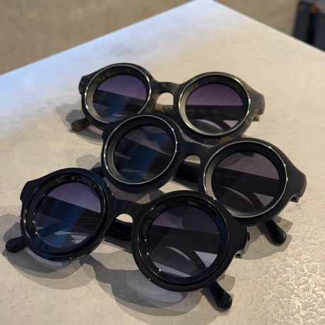 SE25SG_CA021（S） /  Round Sunglasses (Black/Blue）