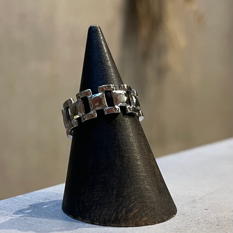 2505RG0633 / Square chain design ring（Silver）