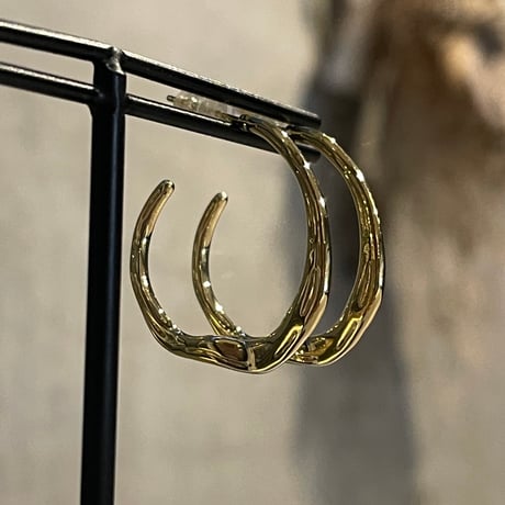 2510PR0817 / Craft thin hoop Pierce（Gold）