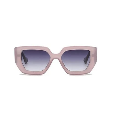 【 Select 】 Retro Oversized Square Sunglasses (Purple)