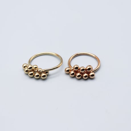 Grapes metal ring（Yellow Gold） / 2105-RG070B
