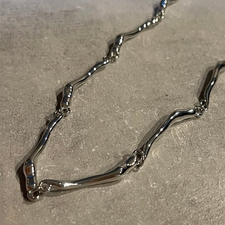 2506NC0345 / Craft bar Necklace（Silver）