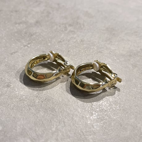 Round craft hoop Earring（Gold）/ 2210_ER0119