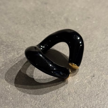 2504EC019 /  color wave Ear Cuff（Black）