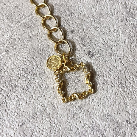 Mini coin square mantel Bracelet（Gold）/ 2208_BR0144