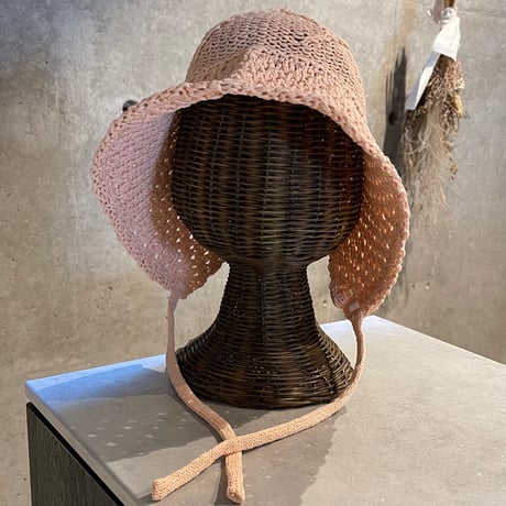2503HW0079(S) / Wired Knit Bucket Bonnet（Pink）