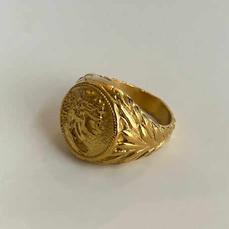 【Select】IM24AC_RG008 / Vintage coin ring（Gold）