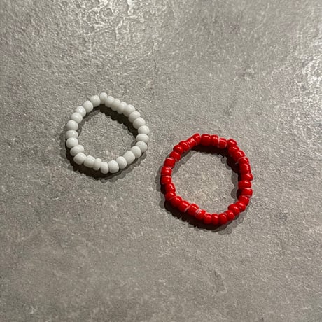 2403RG0438 / Color beads ring（White）
