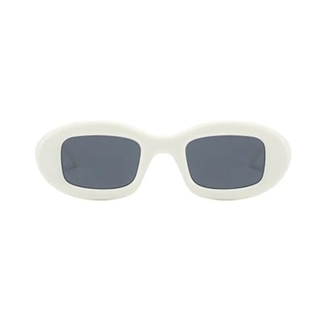 【 Legit Eyewear 】Sunglasses Yūryaku (White/Grey)