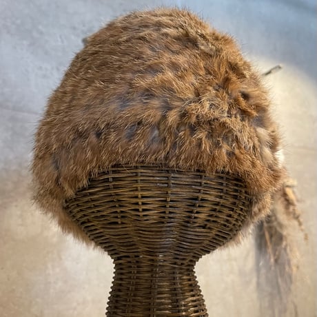 2502HW0073(S) / Rabbit fur volume hat（Beige）