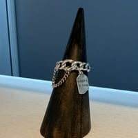 2604RG0763 / Text charm ring（Silver）
