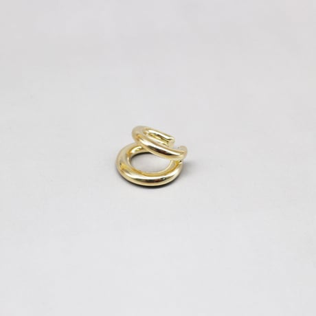 Double Circle Ear Earcuff （Gold） / EC080