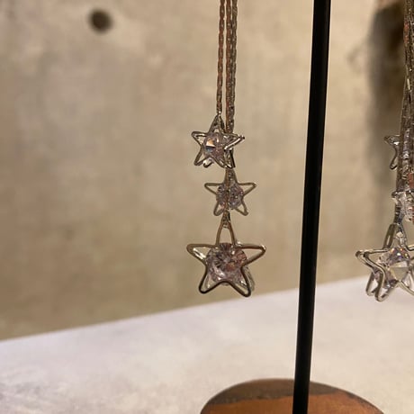 Three star drop Pierce（Silver） / 2211_PR0539