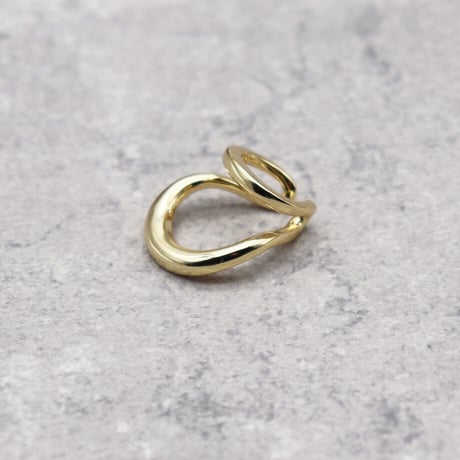 Double Layer Bending Ear Cuff （GOLD）  / EC-039